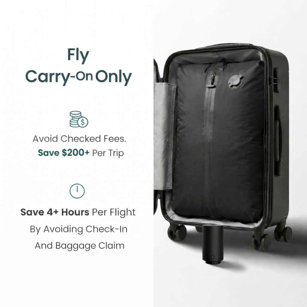 Novelair Vacuum Bag—Pack 2× More. Skip Checked Baggage.